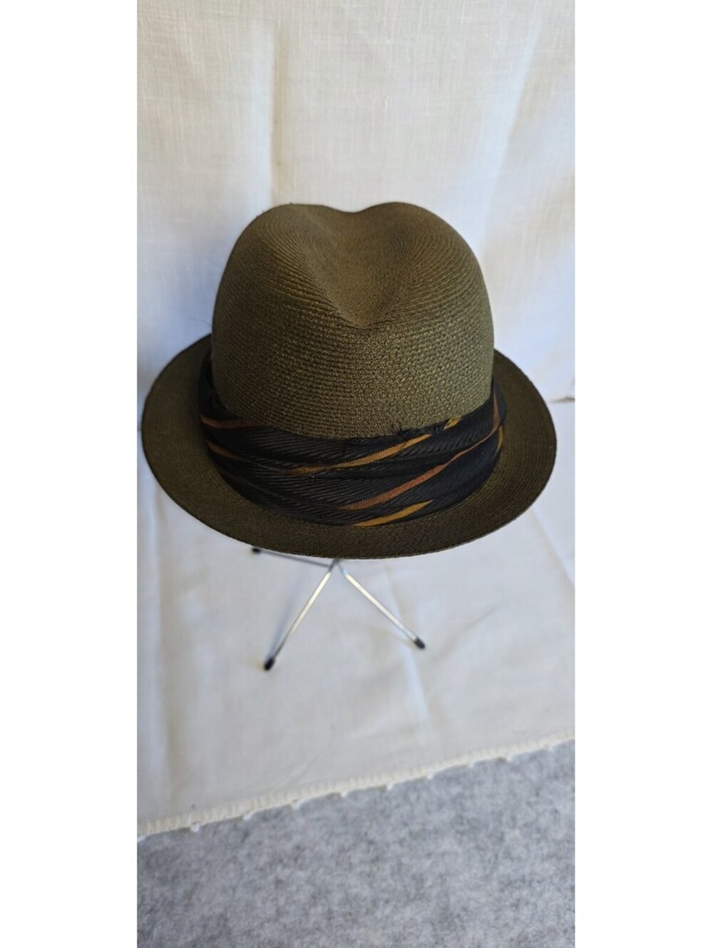 Vintage Woven Straw Resistol Fedora Hat Mens 7 Brownish With BOX